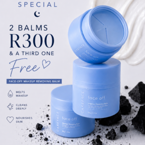 2 x FACE OFF REMOVER BALMS + 1 FREE (+-20 uses)
