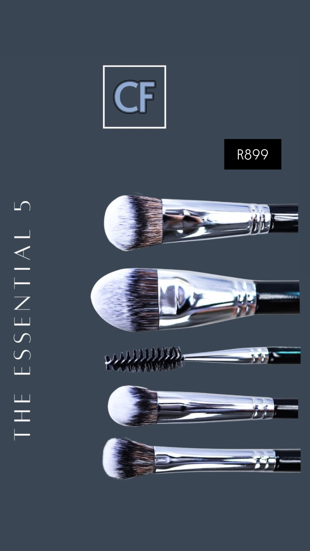 5 PIECE FACE ESSENTIAL BRUSH SET